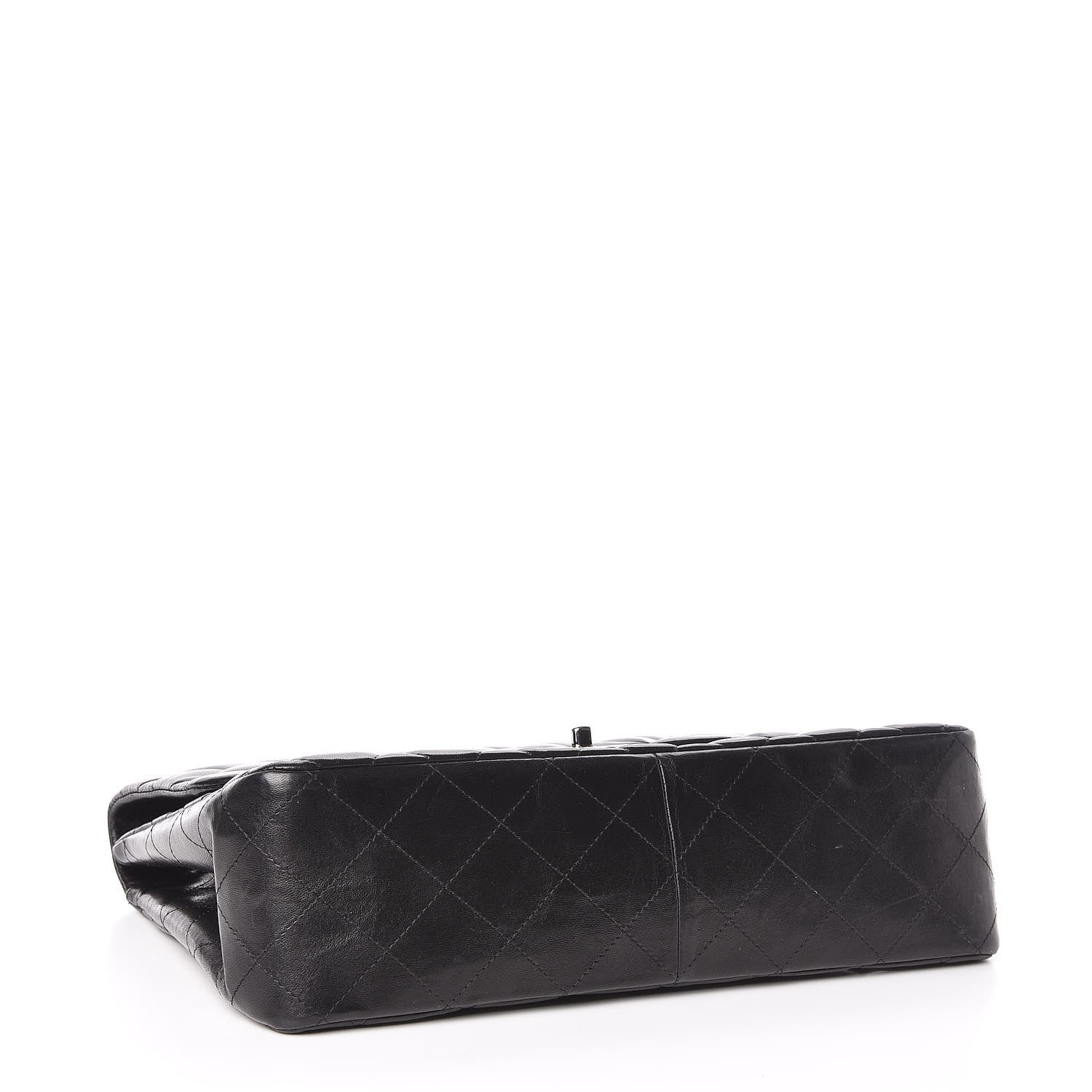 Chanel Lambskin Quilted Jumbo Single Flap Black 4 of 10