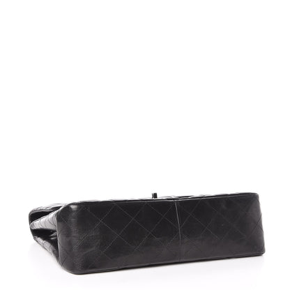 Chanel Lambskin Quilted Jumbo Single Flap Black 4 of 10
