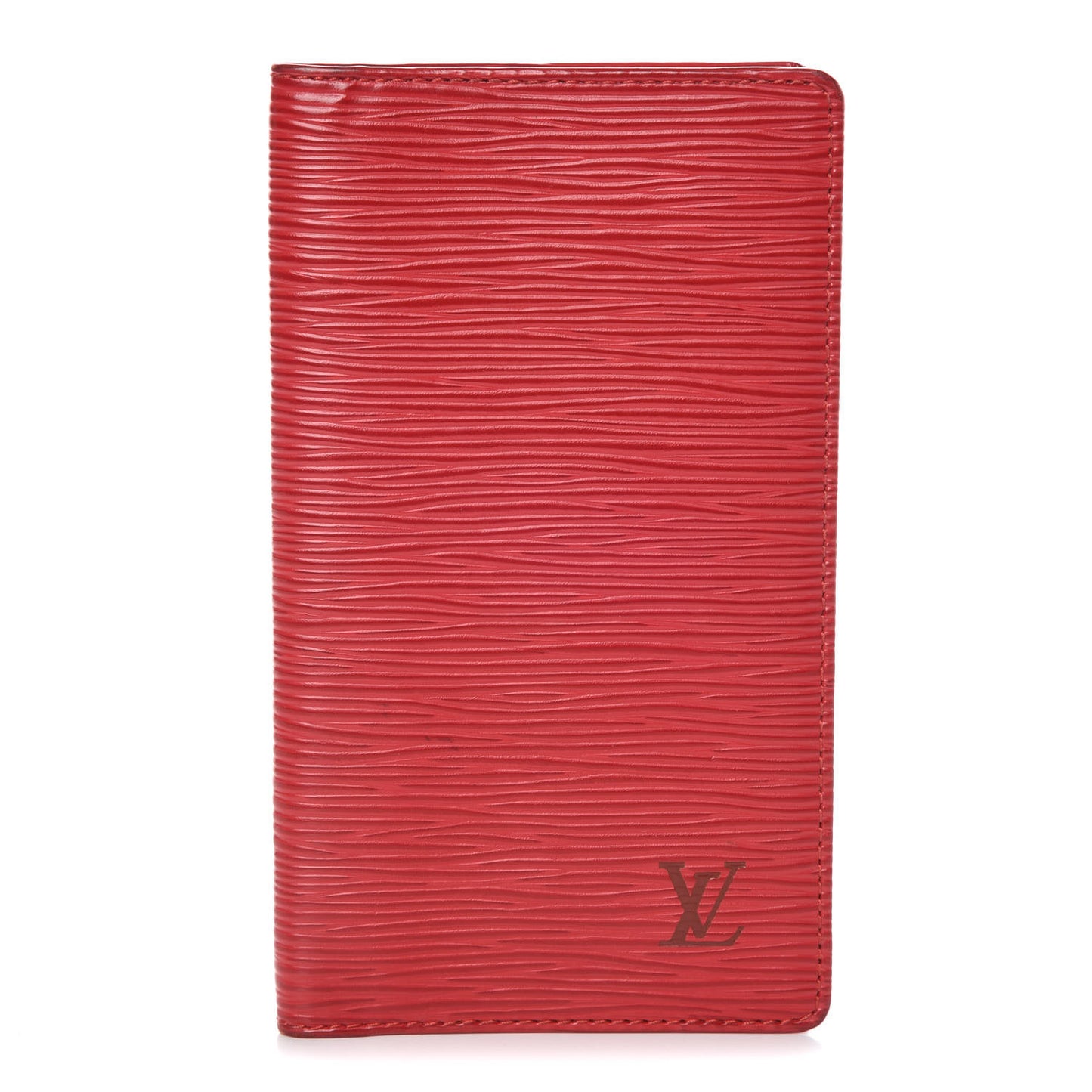 Epi Checkbook Organizer Wallet Castillan Red