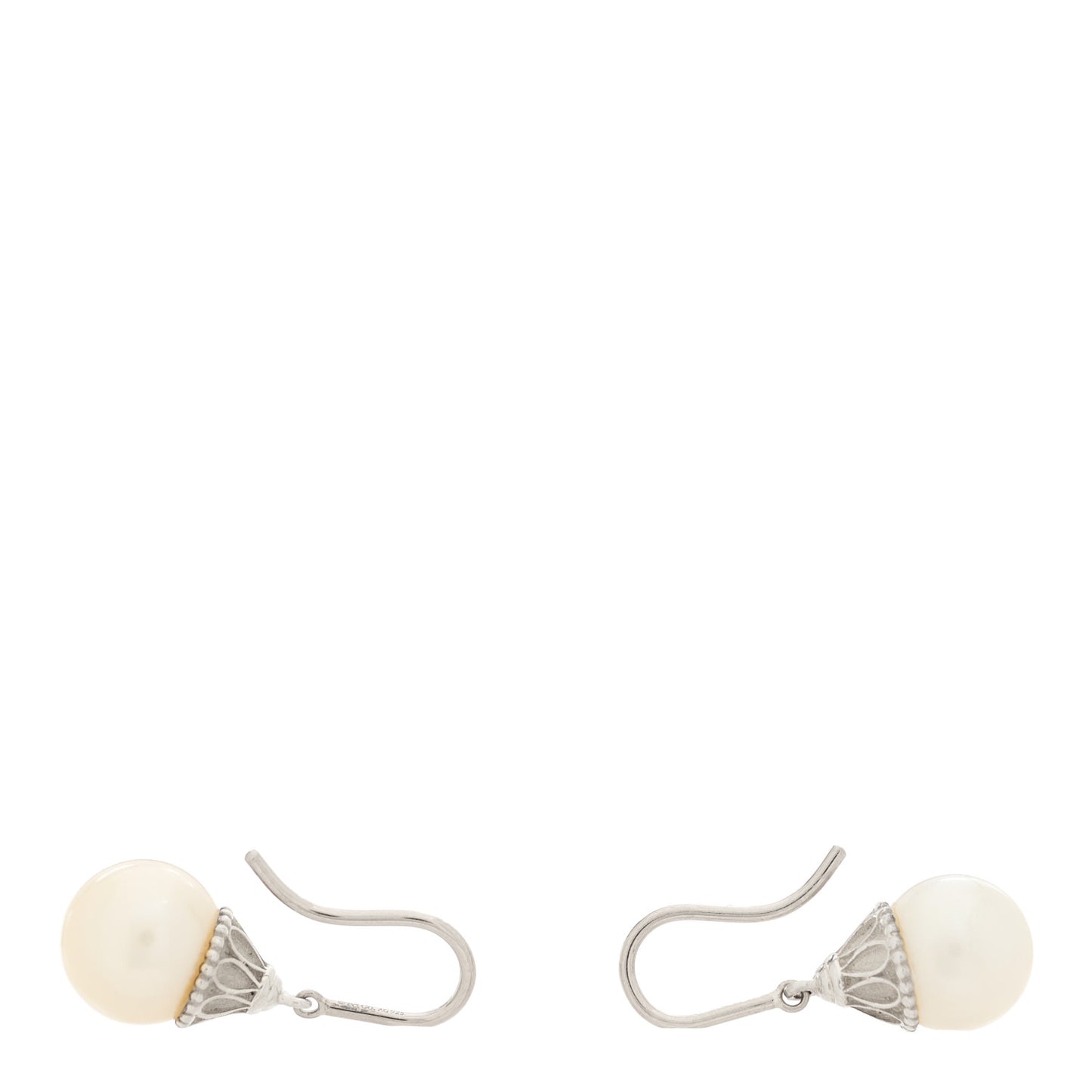 Sterling Silver Pearl Ziegfeld Drop Earrings