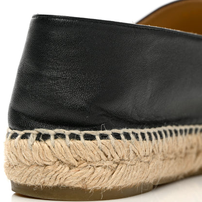 Chanel Lambskin CC Espadrilles 40 Black 15 of 16