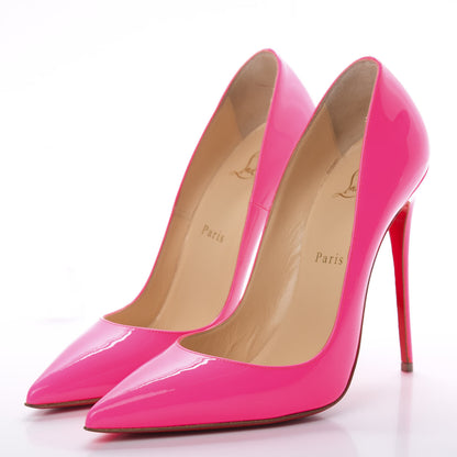Christian Louboutin Patent So Kate 120 Pumps 39 Shocking Pink 3 of 11