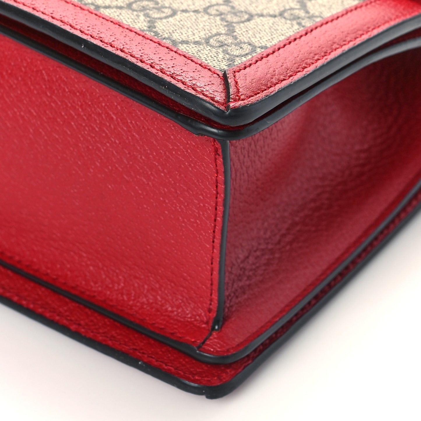 GG Supreme Monogram Small Queen Margaret Top Handle Bag Red