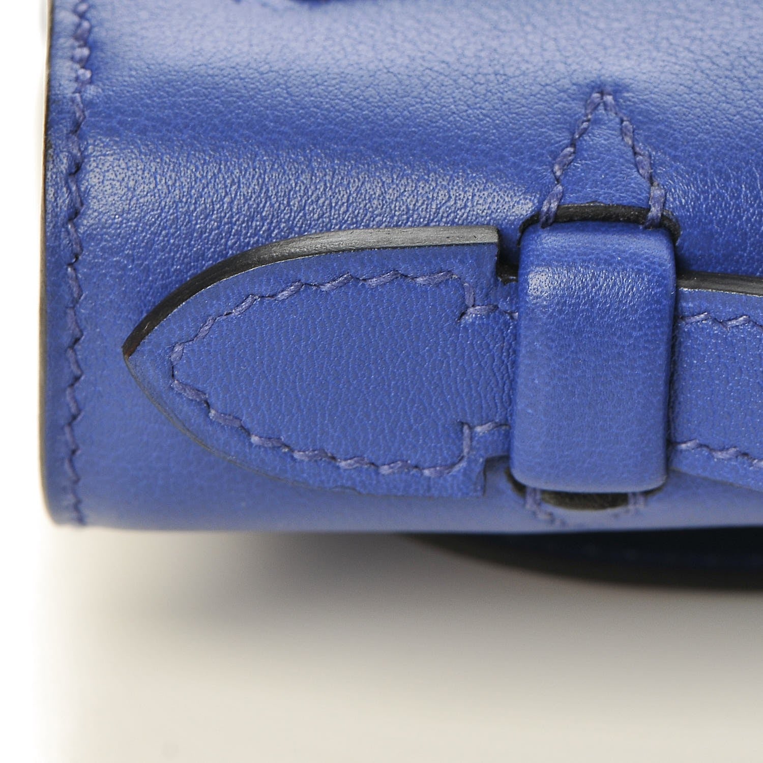 Hermes Swift Kelly Pochette Clutch Bleu Electrique 11 of 24
