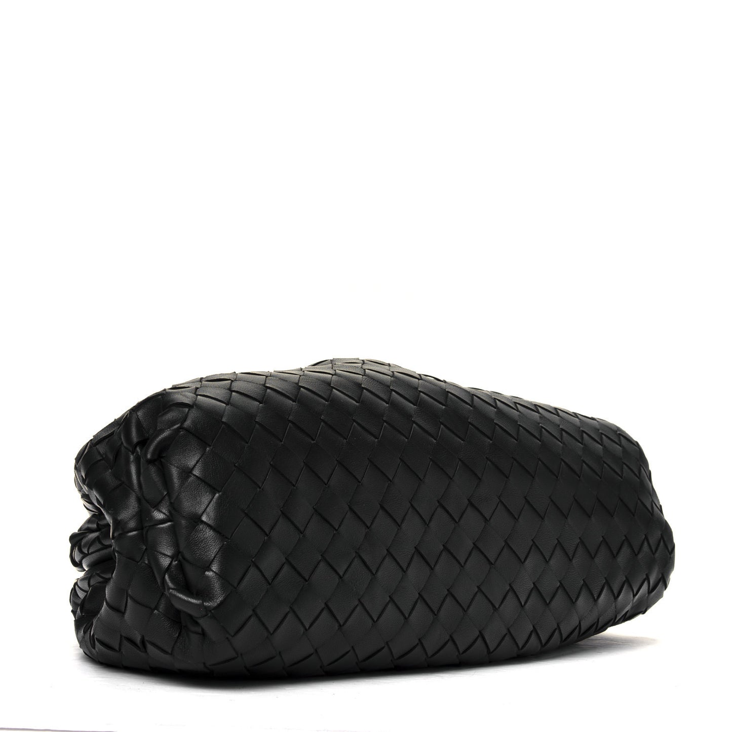 Nappa Maxi Intreccio The Pouch Oversized Clutch Black