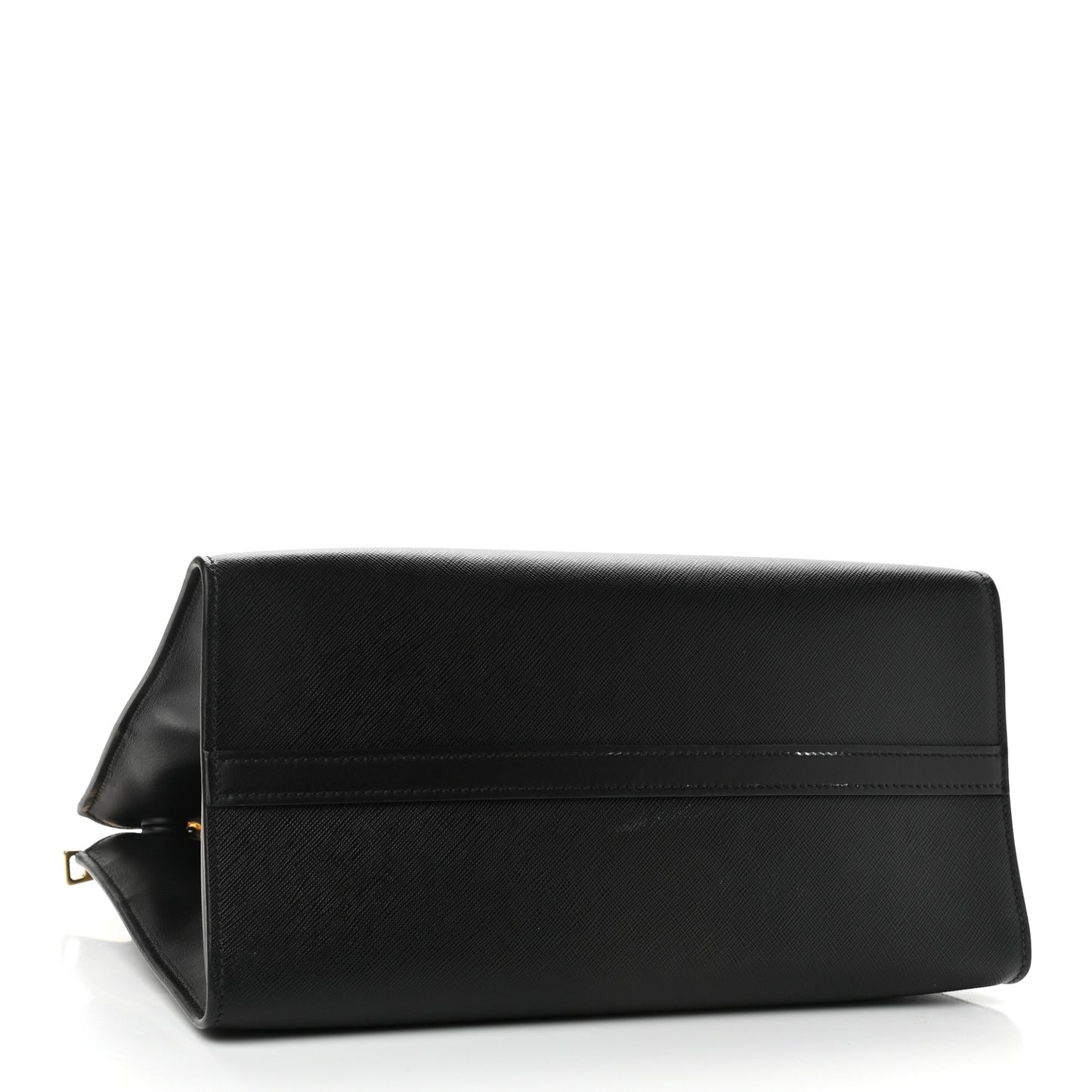 Saffiano City Calfskin Greche Paradigme Bag Black