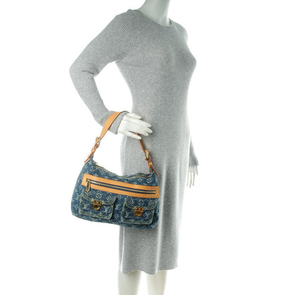 Louis Vuitton Monogram Denim Baggy PM Blue 2 of 8