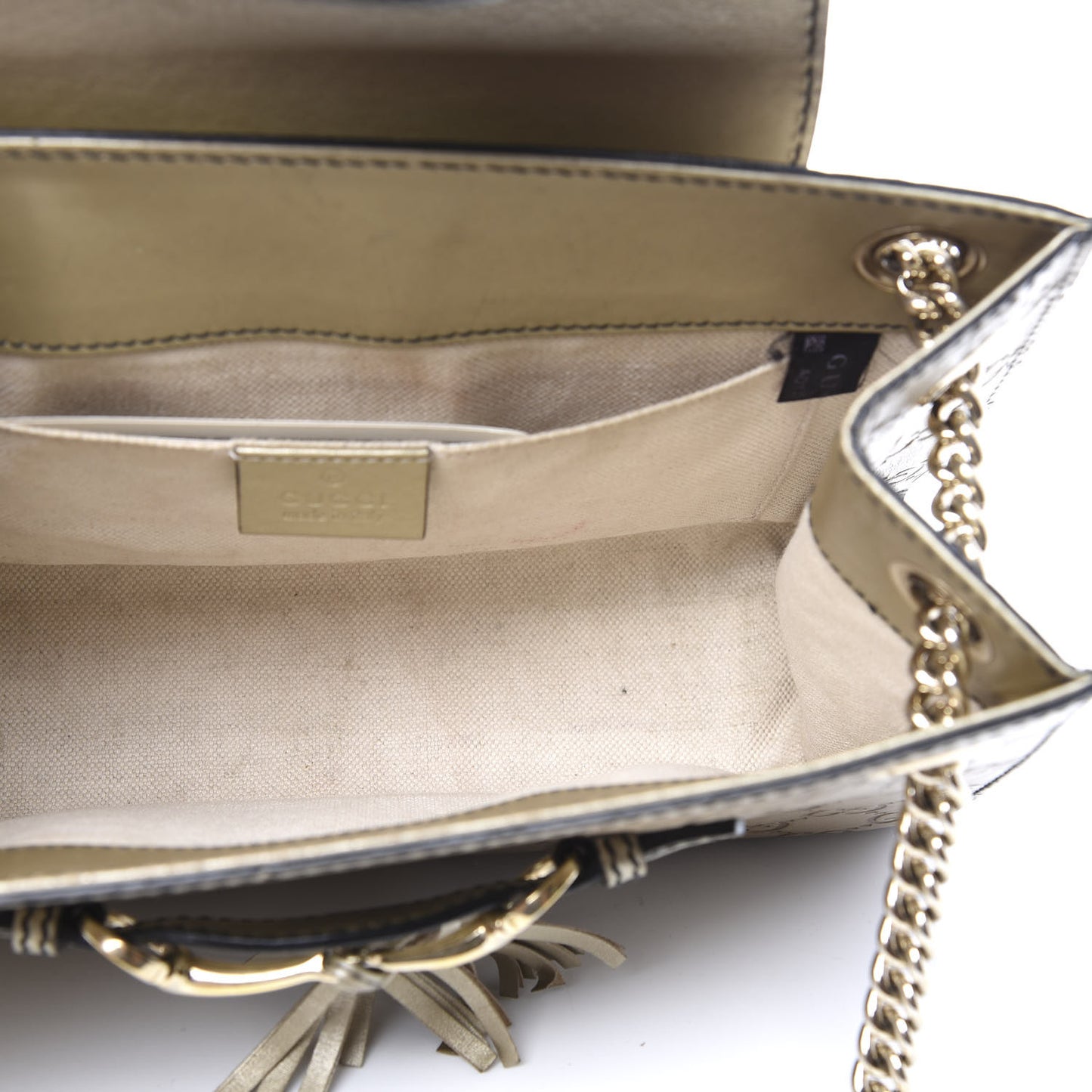 Guccissima Small Emily Shoulder Bag Gold
