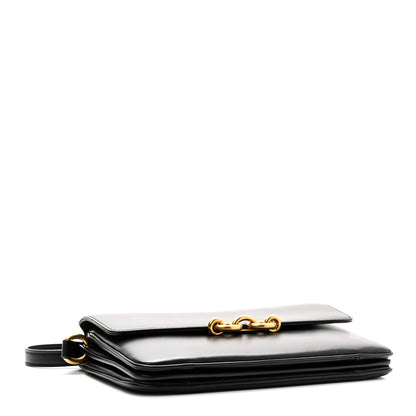 Saint Laurent Smooth Calfskin Le Maillon Satchel Black 4 of 10
