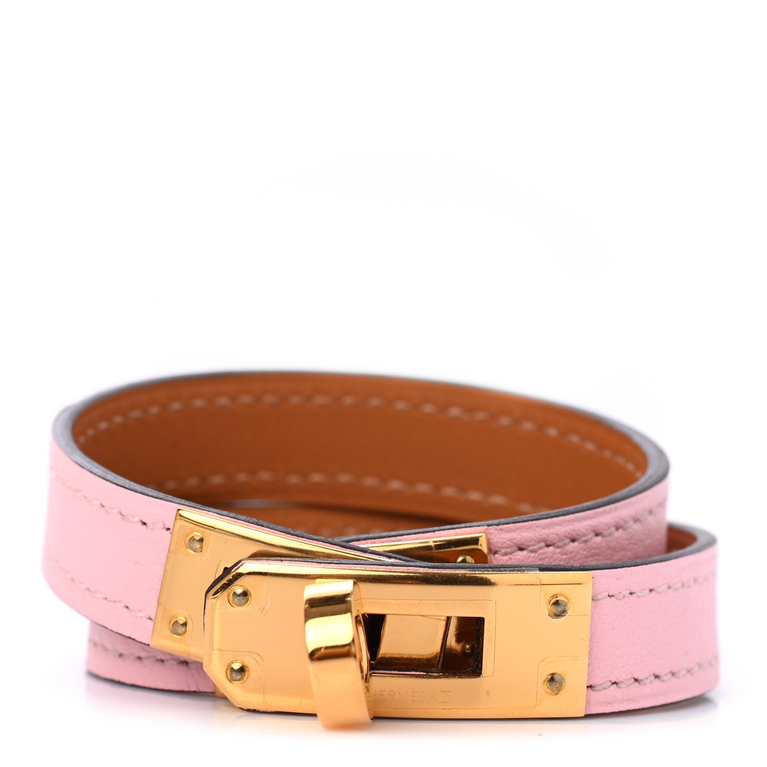Hermes Swift Kelly Double Tour Bracelet T1 Rose Sakura 1 of 6