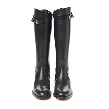 Hermes Box Kelly Jumping Boots 35 Black 2 of 7