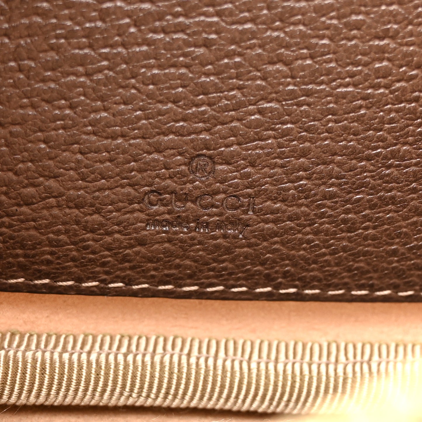 GG Supreme Monogram Ophidia Belted iPhone Case 95 38 Dark Brown