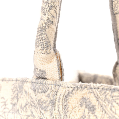 Christian Dior Canvas Embroidered Medium Dioriviera Toile De Jouy Book Tote Gray 11 of 14