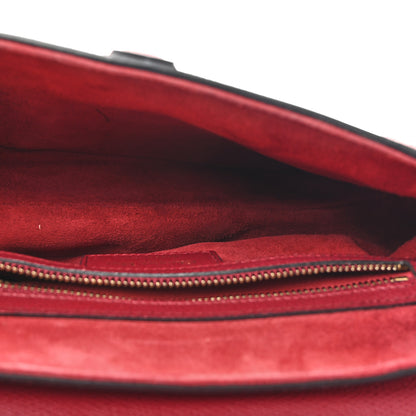 Christian Dior Grained Calfskin Saddle Bag Red 5 of 13