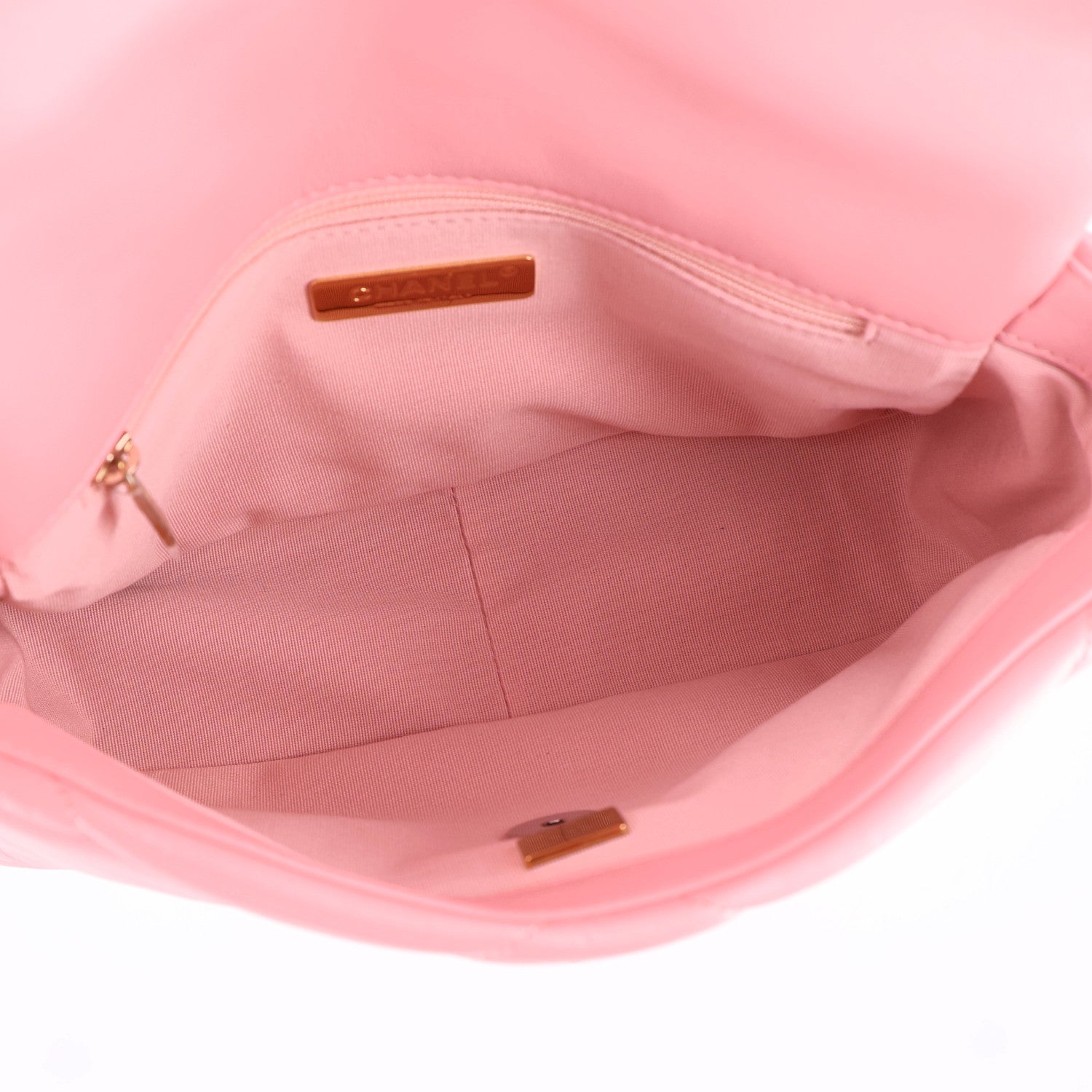 Chanel Lambskin Quilted Medium Chanel 19 Flap Light Pink 5 of 10