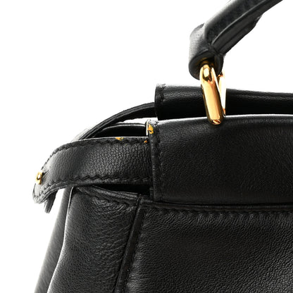 Fendi Nappa Mini Peekaboo Iconic Satchel Black 13 of 14