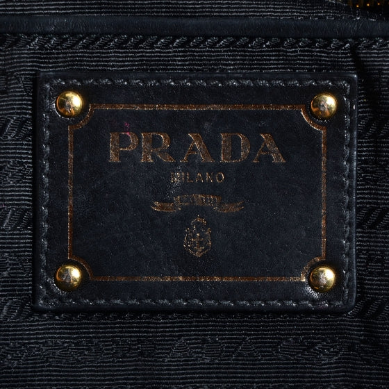 Prada Soft Calf Pleated Hobo Nero Black 6 of 11