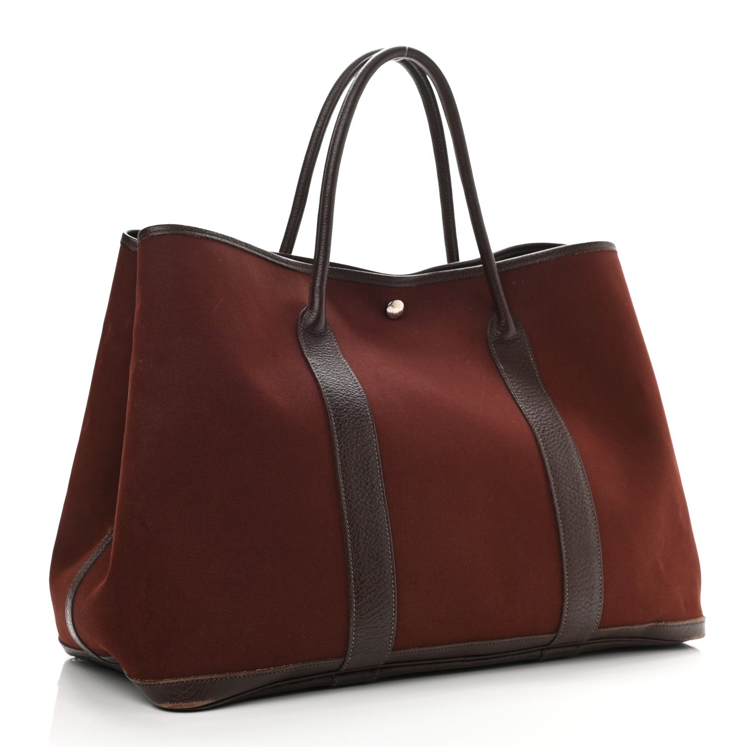 Hermes Toile Buffle Garden Party 49 GM Havane Rouge H 3 of 20