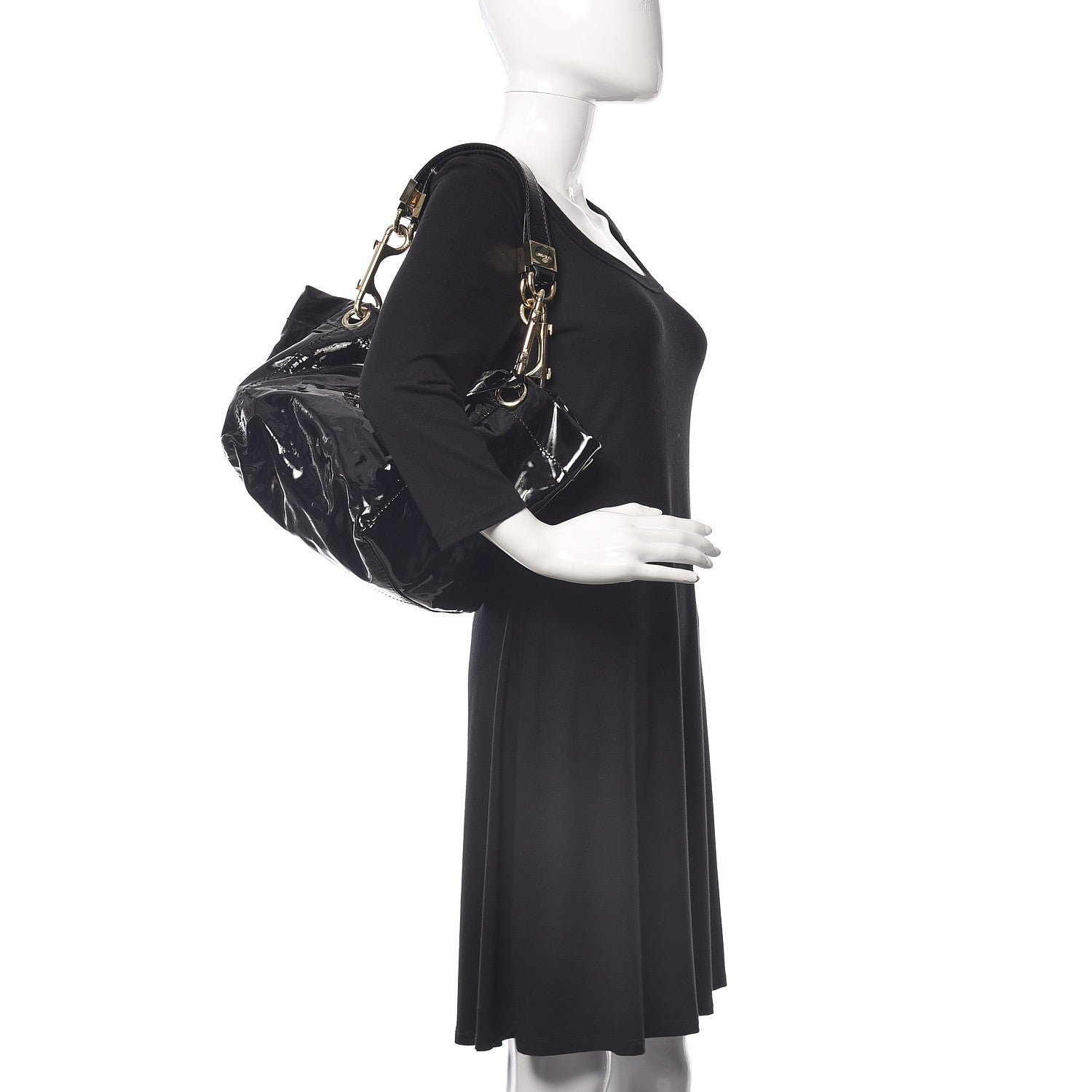Jimmy Choo Patent Lola Oversized Tote Black 2 of 8