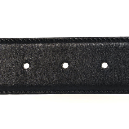 Gucci Calfskin Interlocking G 37mm Belt 90 36 Black 3 of 5