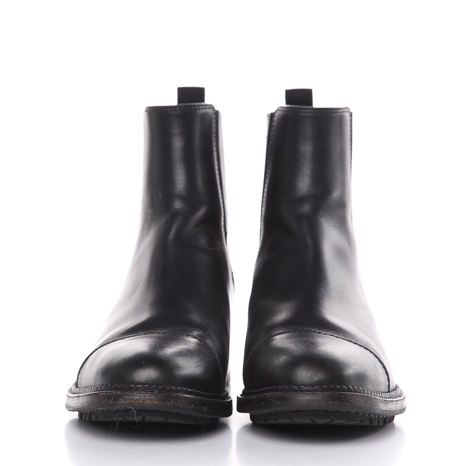 Chanel Calfskin Elastic Ankle Boots 38.5 Black 2 of 14