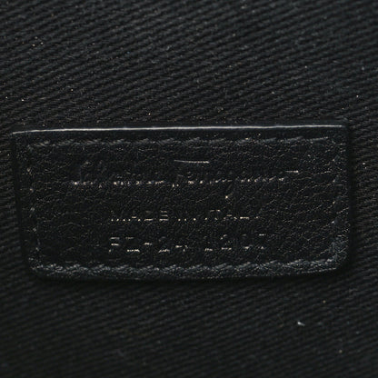 Salvatore Ferragamo Calfskin Double Gancio Crossbody Bag Black 6 of 8