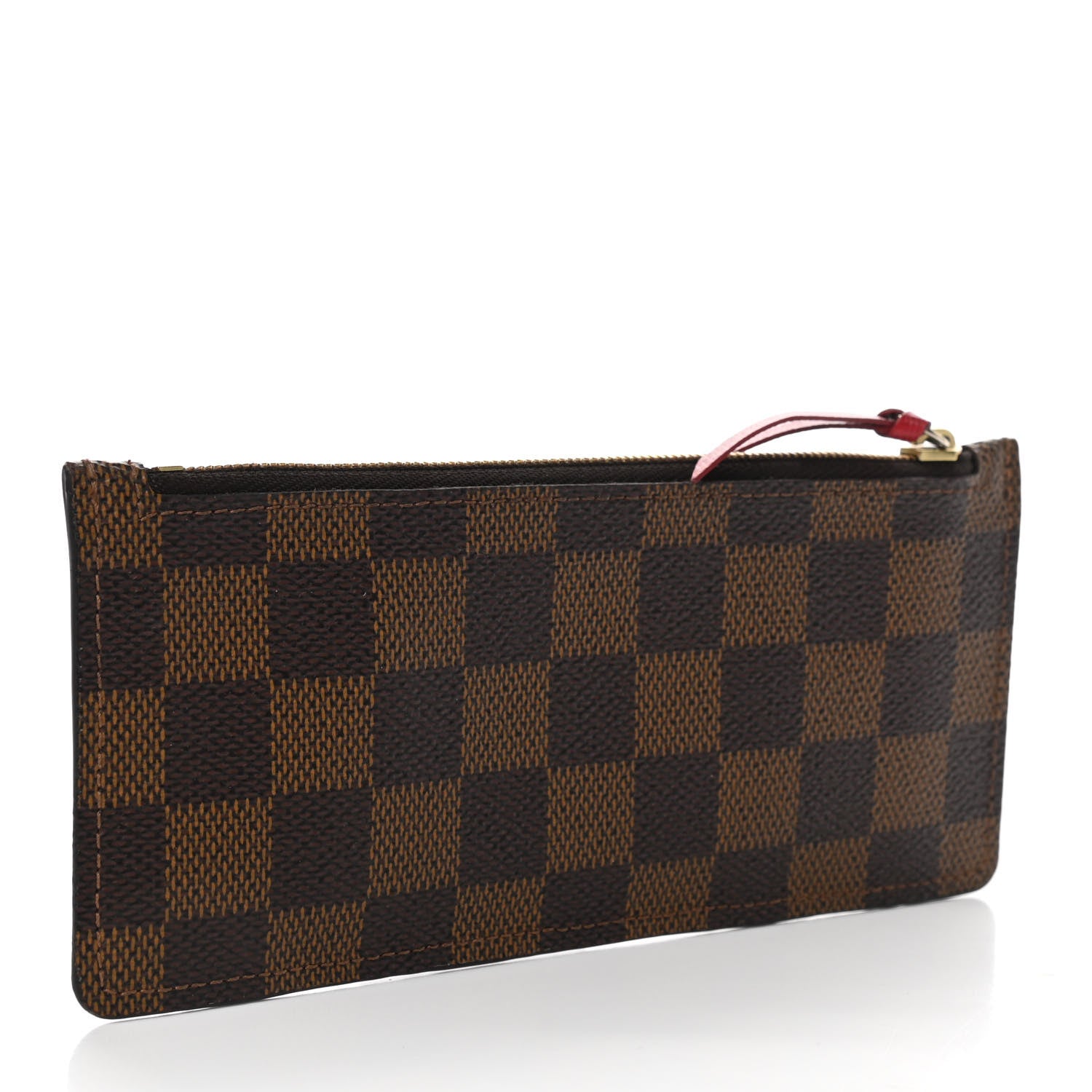 Louis Vuitton Damier Ebene Josephine Wallet Zippered Insert Red 3 of 6