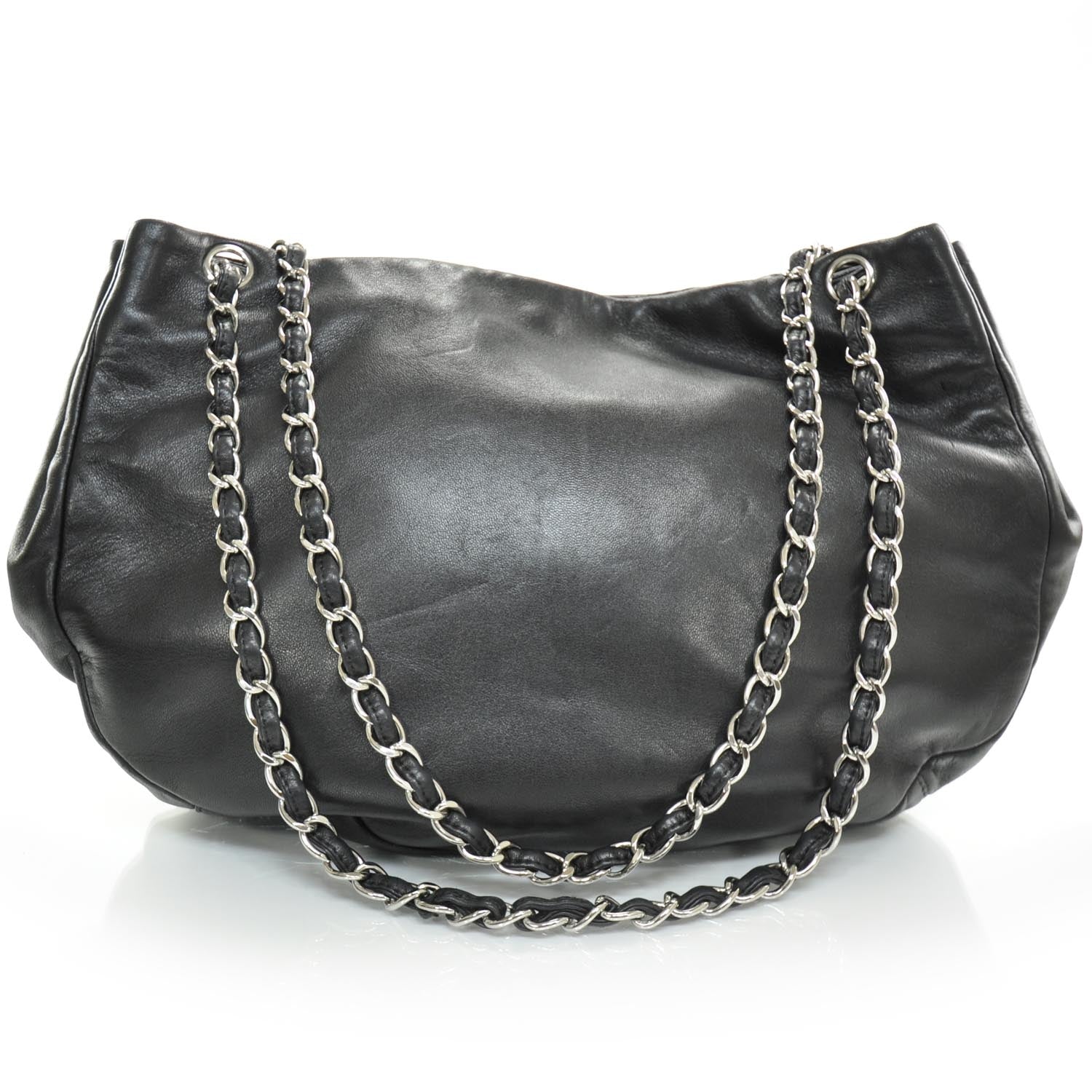 Chanel Lambskin Sensual Hobo Black 4 of 10