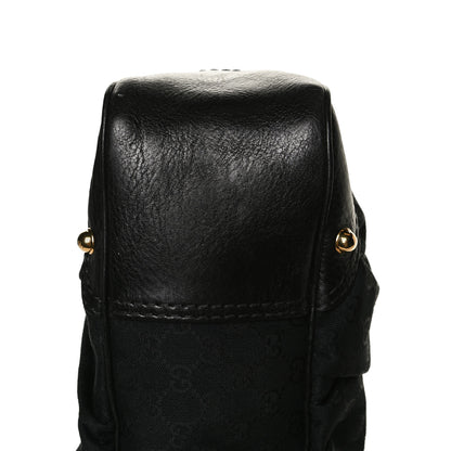 Gucci Monogram Medium Jockey Hobo Black 13 of 14