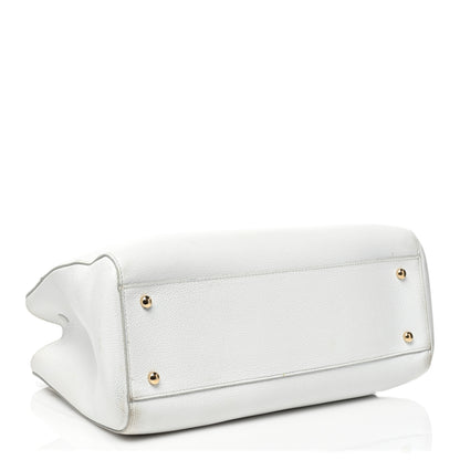 Chanel Grained Calfskin Small Neo Executive Shopper Tote White 4 of 21