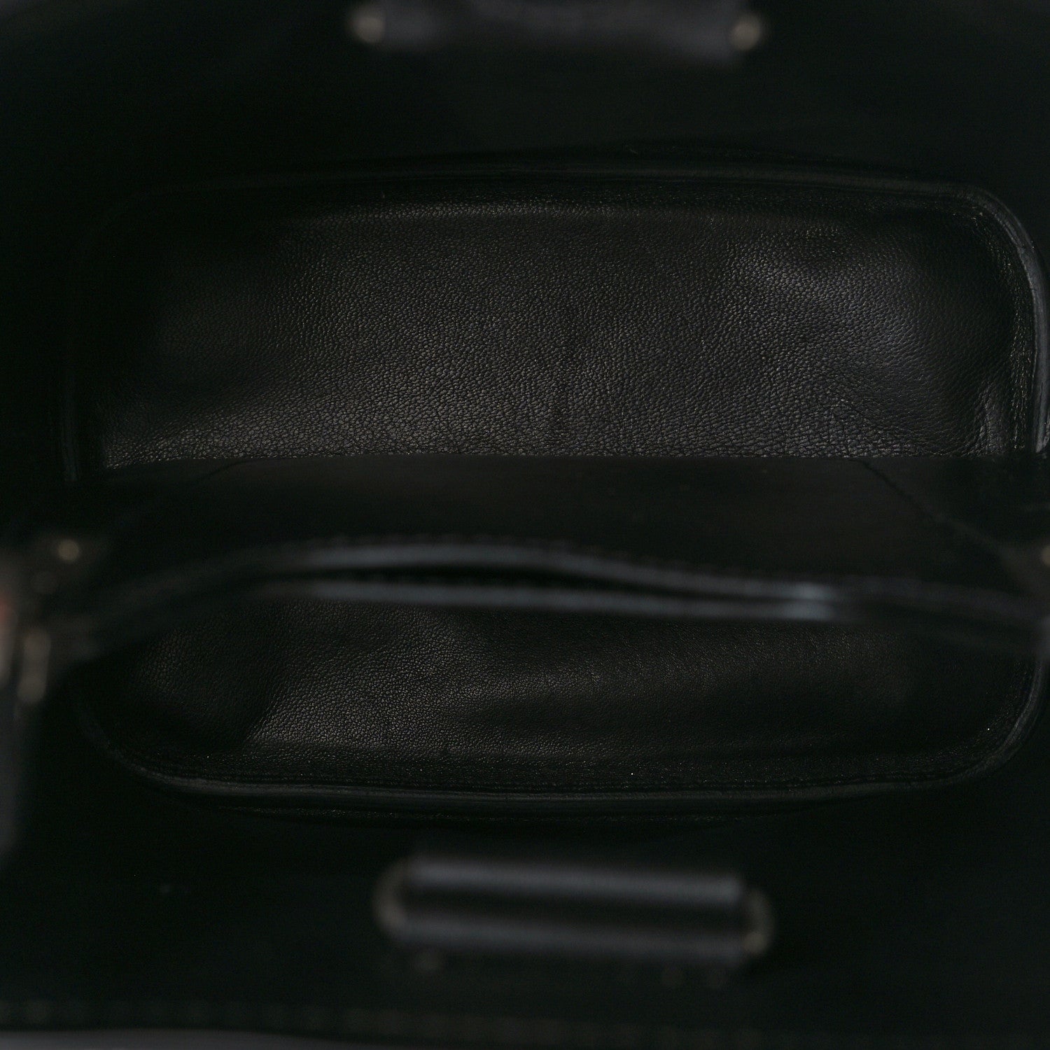 Prada Saffiano Smalto Small Panier Bucket Bag Black 5 of 8