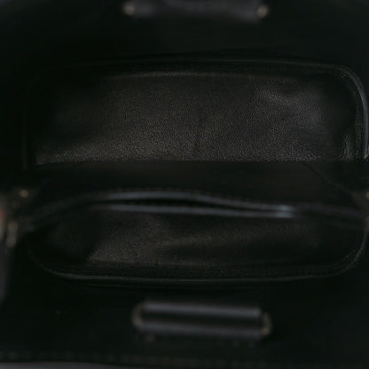 Prada Saffiano Smalto Small Panier Bucket Bag Black 5 of 8