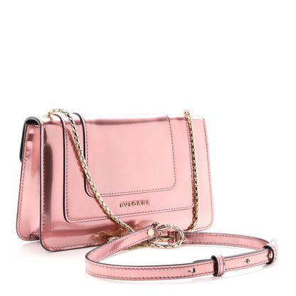 Bulgari Metallic Calfskin Serpenti Forever Crossbody Bag Rose Quartz 4 of 10