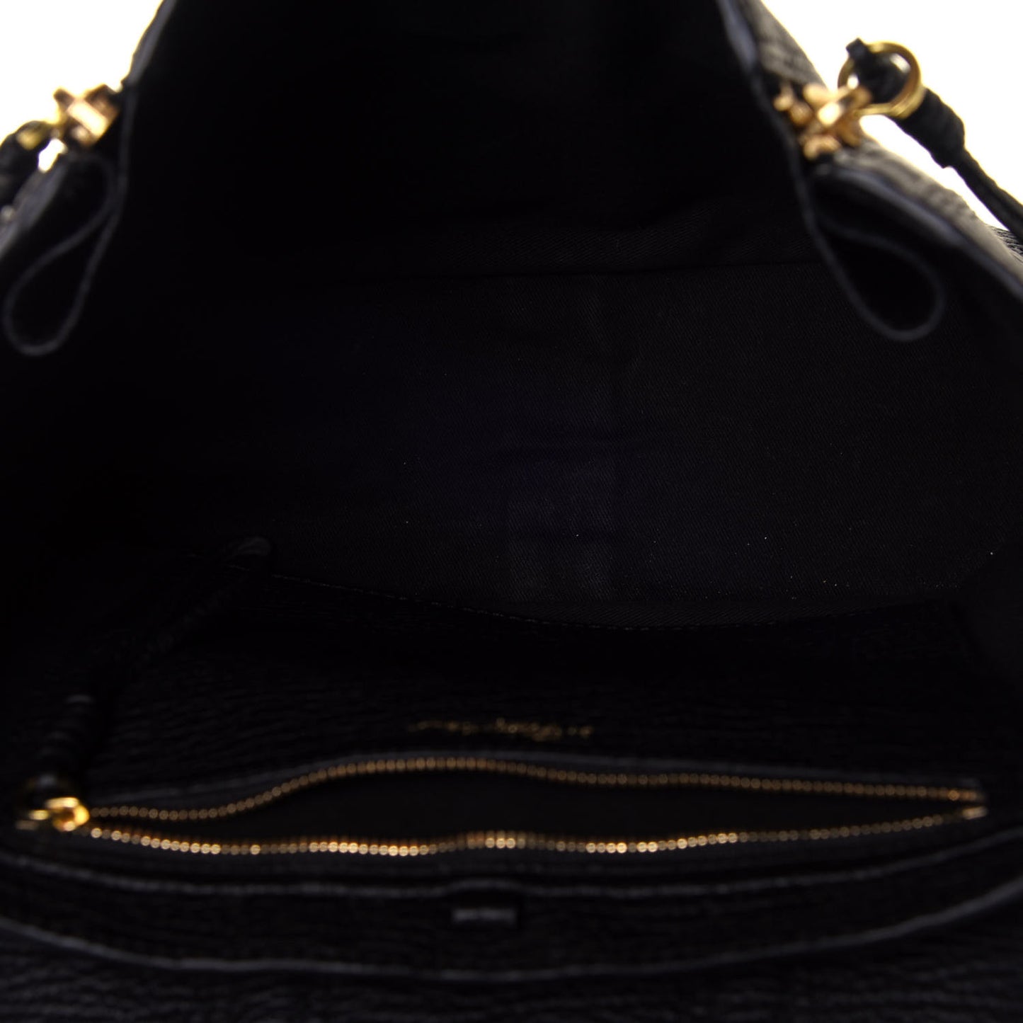 Textured Calfskin Pashli Backpack Black