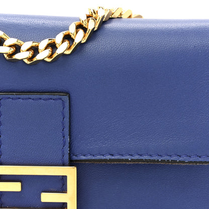 Fendi Shiny Nappa Micro Baguette Blue Neon 8 of 16