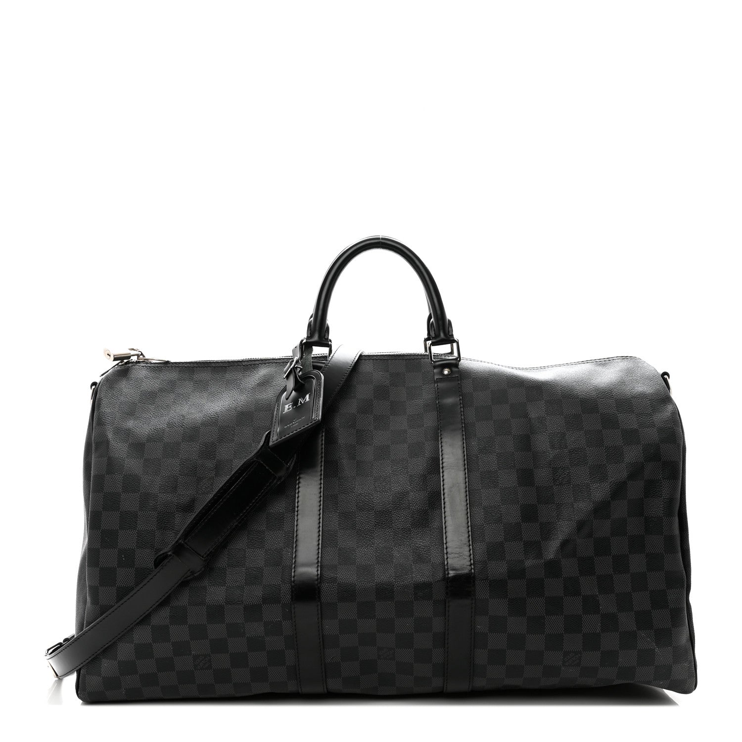 Louis Vuitton Damier Graphite Keepall Bandouliere 55 1 of 14