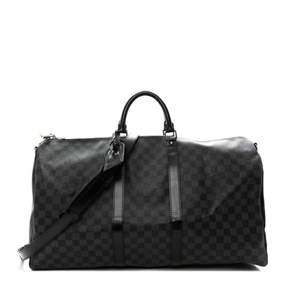 Louis Vuitton Damier Graphite Keepall Bandouliere 55 1 of 14