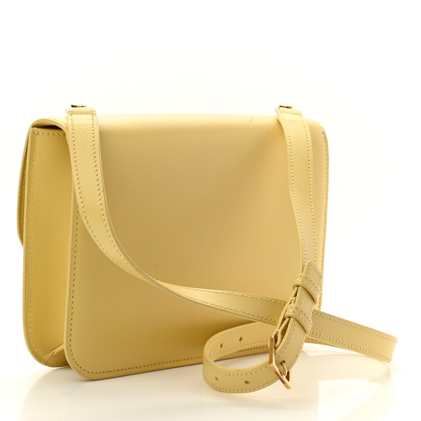 Smooth Calfskin Carre Satchel Paille