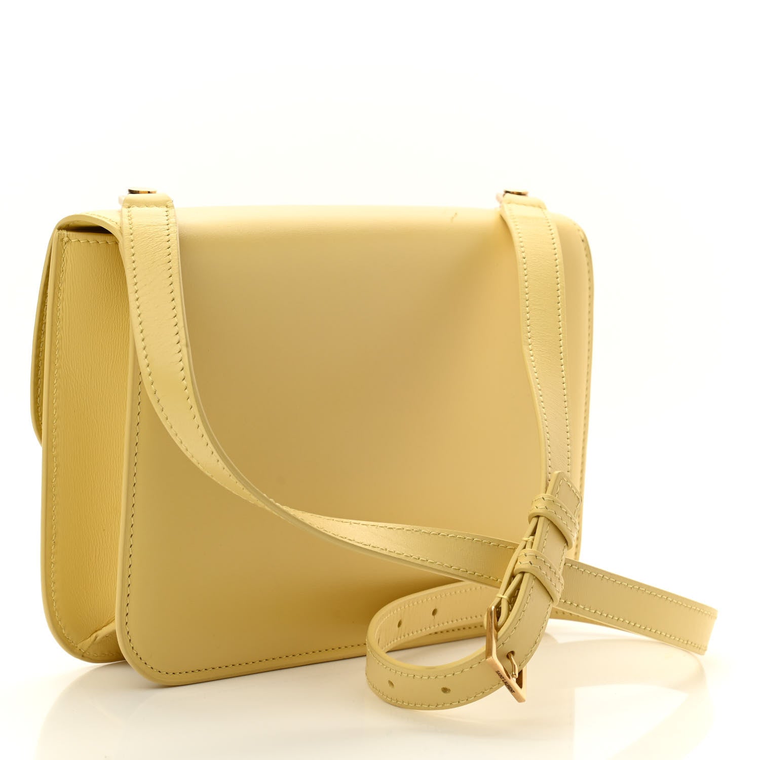 Saint Laurent Smooth Calfskin Carre Satchel Paille 3 of 11