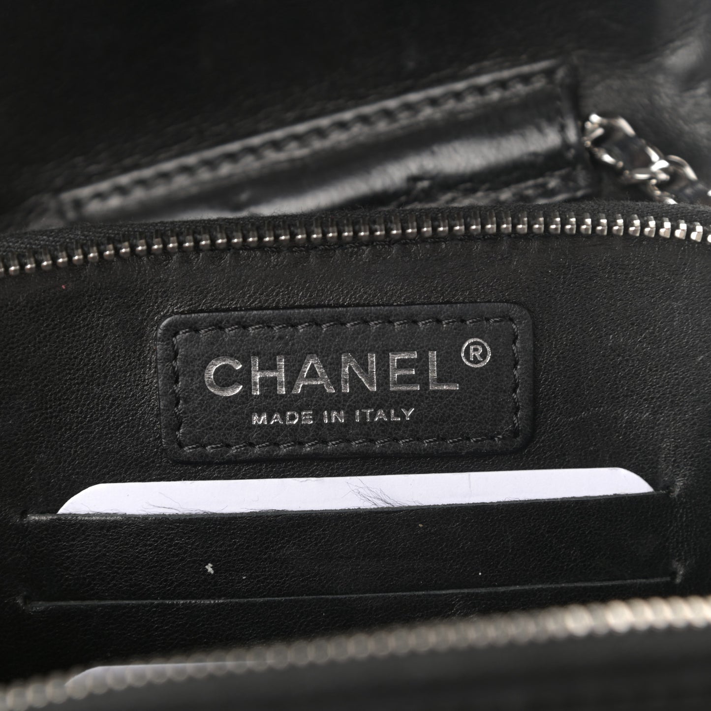 Lambskin Quilted Mini Crossbody Flap Black
