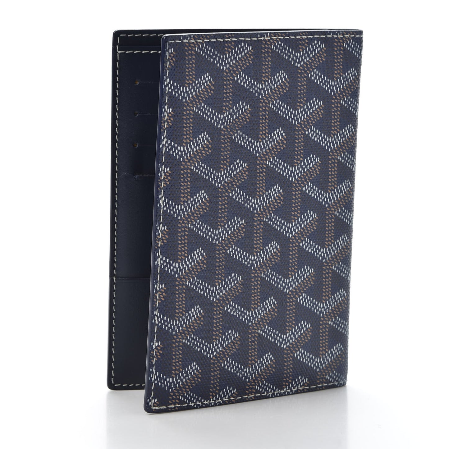 Goyardine Passport Wallet Navy
