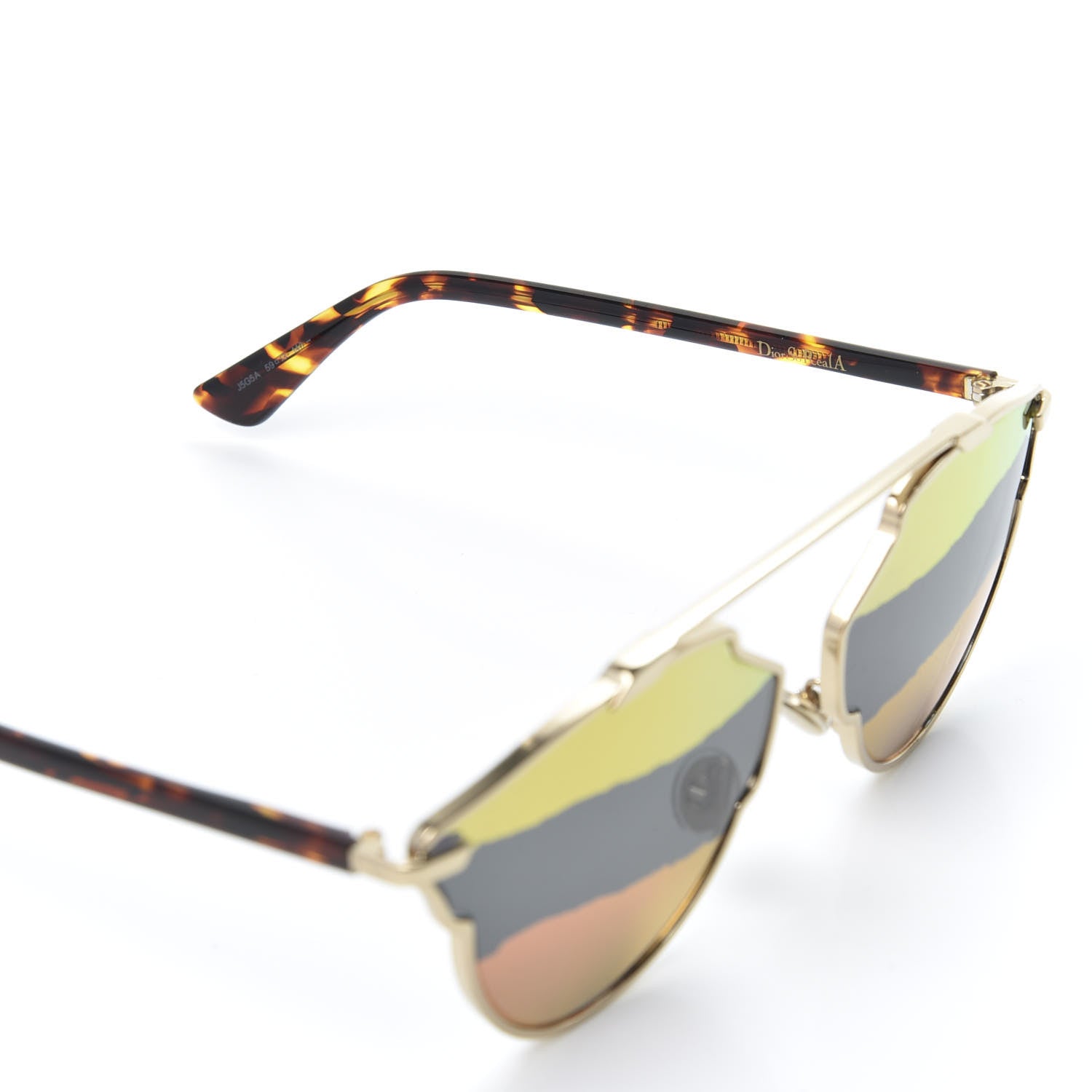 Christian Dior Acetate Metal So Real A Sunglasses Yellow Multicolor 6 of 7