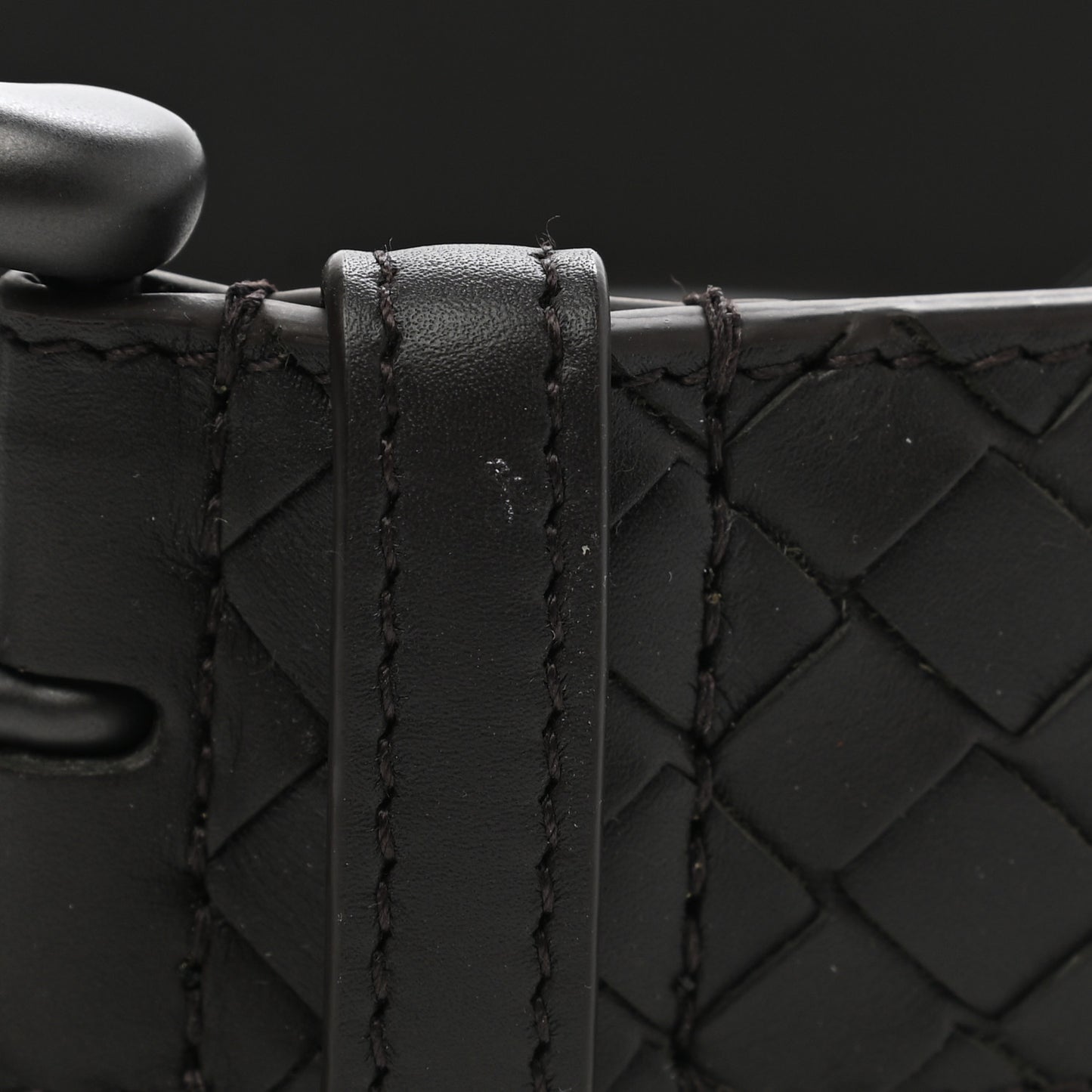 Nappa Intrecciato Belt 105 42 Espresso