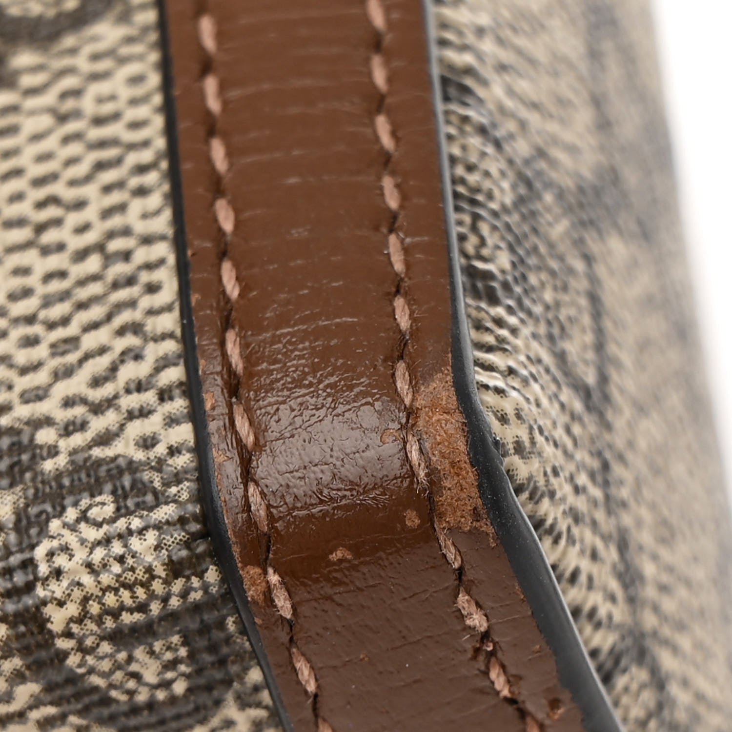 Gucci GG Supreme Monogram Mini Horsebit 1955 Crossbody Bag Beige Brown Sugar 11 of 17