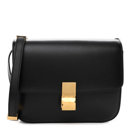 Celine Box Calfskin Medium Classic Box Flap Bag Black 1 of 13