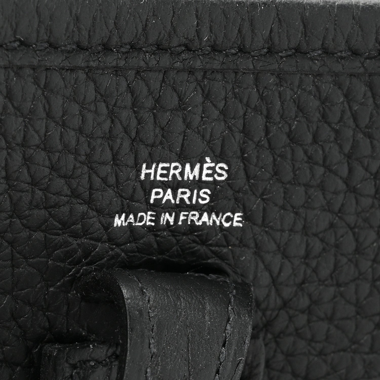 Hermes Taurillon Clemence Evelyne TPM Black 6 of 8