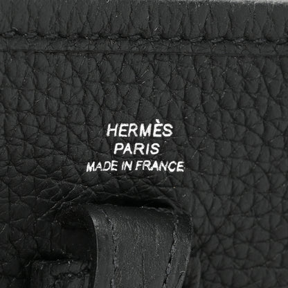 Hermes Taurillon Clemence Evelyne TPM Black 6 of 8