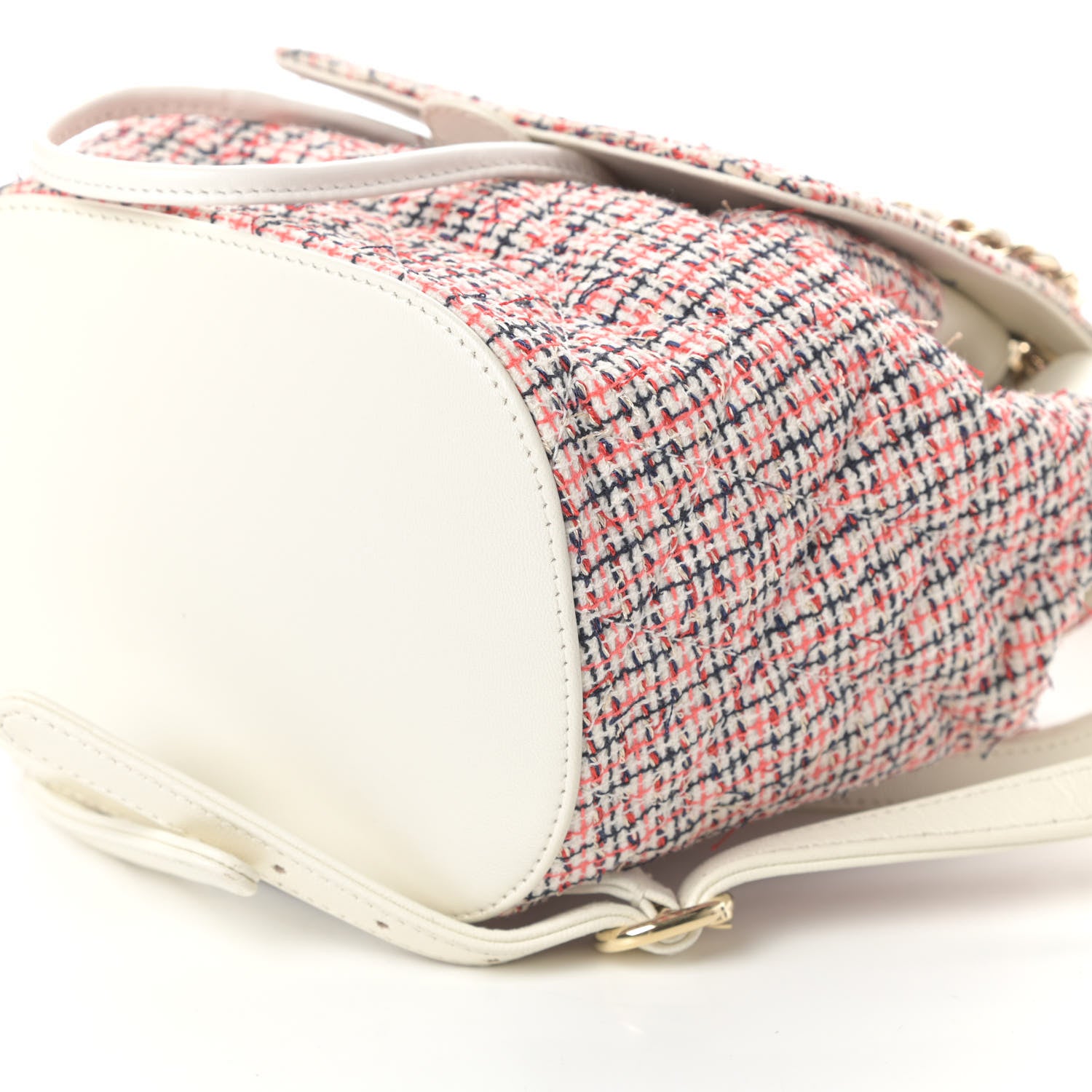 Chanel Tweed CC Mania Backpack Black Red White 10 of 10