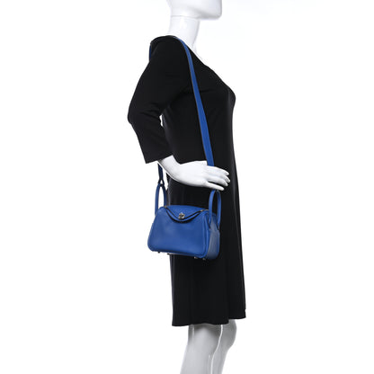 Hermes Swift Mini Lindy 20 Bleu France 2 of 9