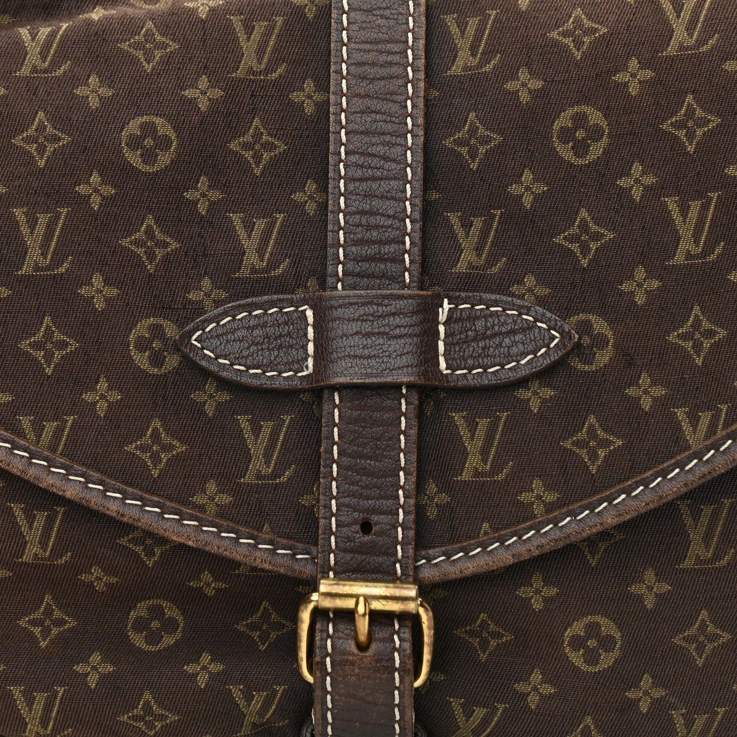 Louis Vuitton Monogram Mini Lin Saumur Ebene 8 of 18